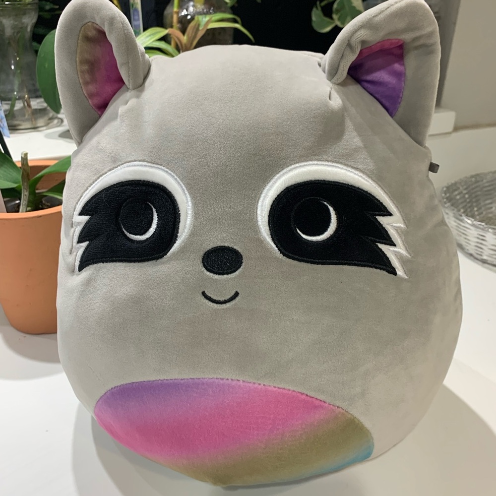 SquishMallows, Max the Raccoon, wildlife plush, 16”.